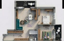  Apartament 3 camere în bloc nou