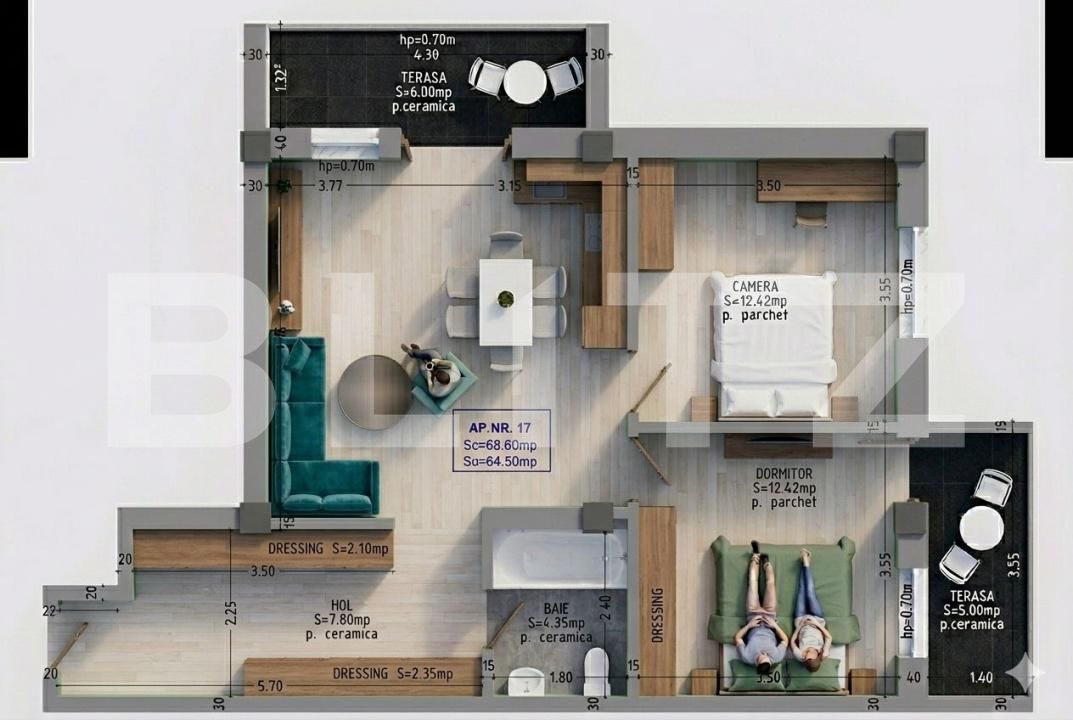 Apartament de vânzare 3 camere Est - 198204AV | BLITZ Bistriţa | Poza5