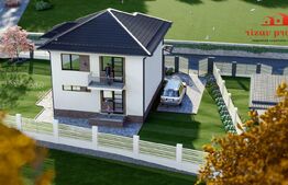 Casă cu 3 dormitoare, teren 500 mp, ideală pentru familie