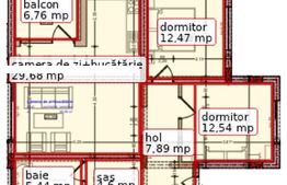 Apartament cu 3 camere, 72.62 mp — zona Valea Ghinzii