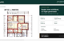 Apartament cu 3 camere, 72.62 mp — zona Valea Ghinzii
