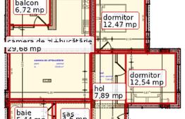 Apartament cu 3 camere, 72.62 mp, zona Valea Ghinzii 
