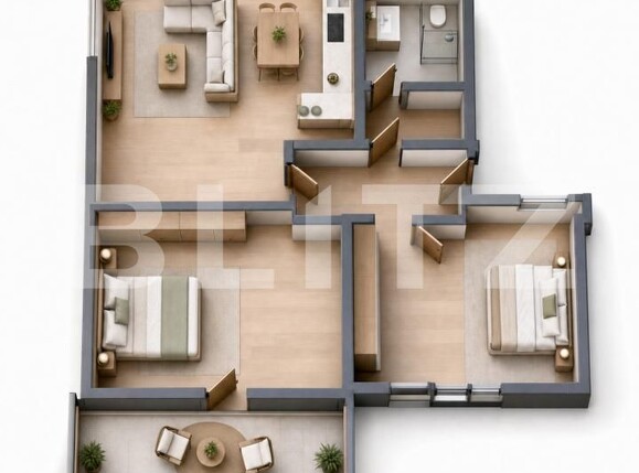 Apartament de vânzare 3 camere Est - 199251AV | BLITZ Bistriţa | Poza1