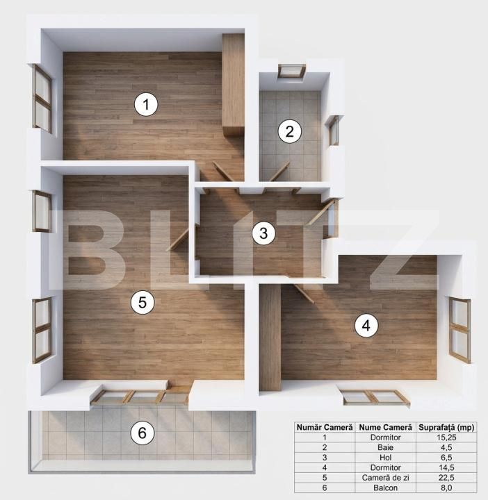 Apartament de vânzare 3 camere Est - 199251AV | BLITZ Bistriţa | Poza2