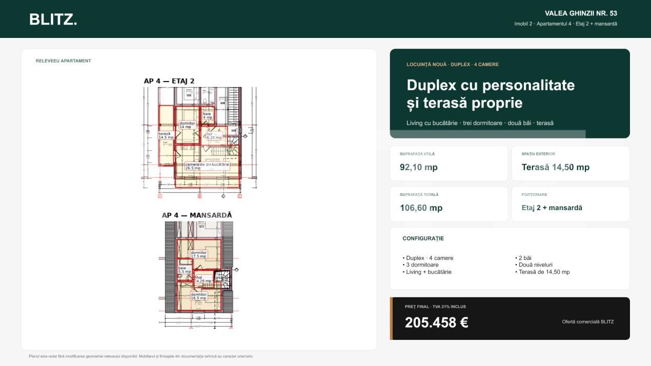 Apartament de vânzare 4 camere Est - 199254AV | BLITZ Bistriţa | Poza3