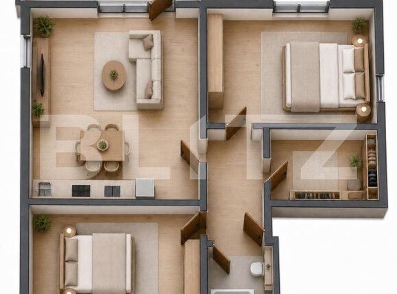 Apartament de vânzare 3 camere Est - 199255AV | BLITZ Bistriţa | Poza3