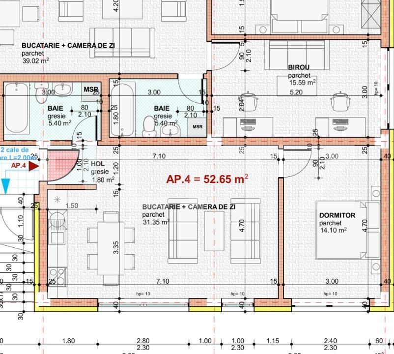 Apartament de vânzare 2 camere Calea Moldovei - 201462AV | BLITZ Bistriţa | Poza2