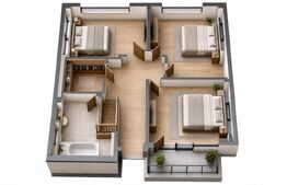 Casa tip duplex cu 4 dormitoare și 250 mp teren, zona Dedeman, Bistrița
