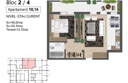 Apartament de vânzare 2 camere Calea Moldovei - 161528AV | BLITZ Bistriţa | Poza1