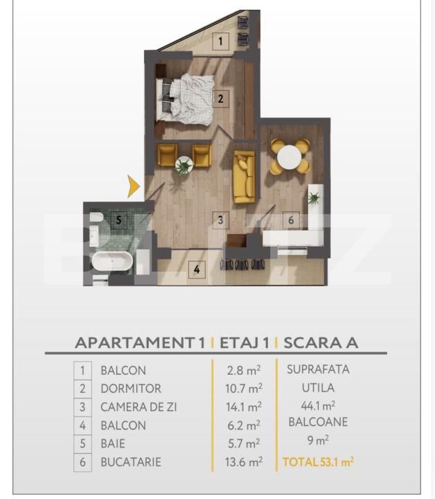 Apartament de vânzare 2 camere Decebal - 205456AV | BLITZ Bistriţa | Poza10