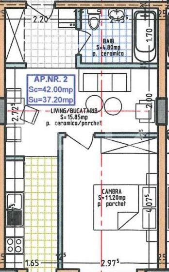 Apartament de vânzare 2 camere Nord - 206156AV | BLITZ Bistriţa | Poza6