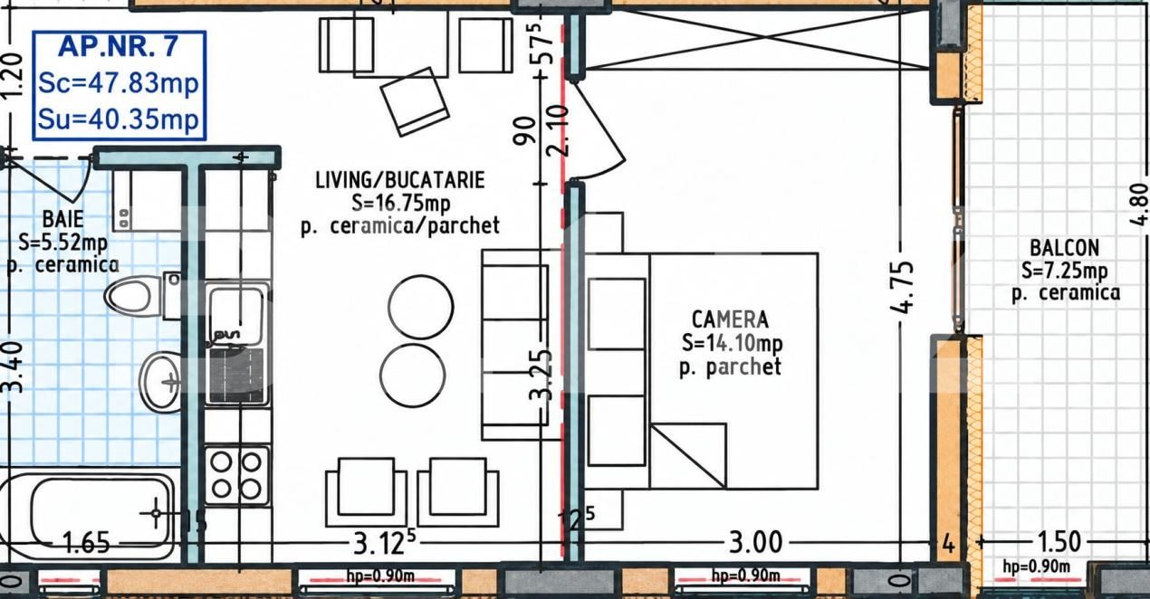 Apartament de vânzare 2 camere Nord - 206192AV | BLITZ Bistriţa | Poza10