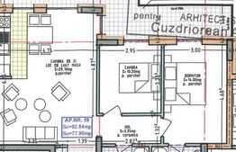 Apartament 3 camere, 2 bai, 77.90 mp