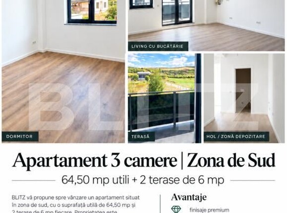 Apartament de vânzare 3 camere Sud - 206499AV | BLITZ Bistriţa | Poza1