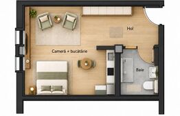 Apartament de vânzare, 33.50 mp, zona Nord