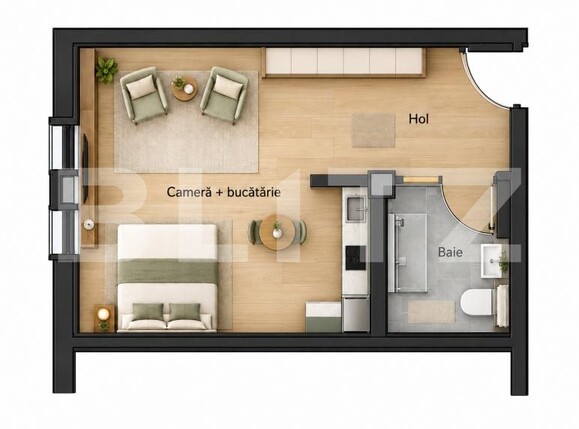 Garsonieră de vânzare Nord-Est - 208915AV | BLITZ Bistriţa | Poza1