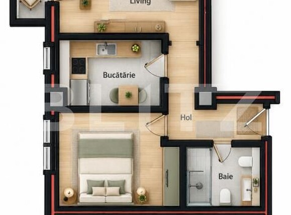 Apartament de vânzare 3 camere Nord-Est - 208916AV | BLITZ Bistriţa | Poza1