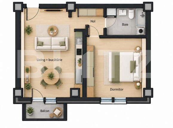 Apartament de vânzare 2 camere Calea Moldovei - 208919AV | BLITZ Bistriţa | Poza1