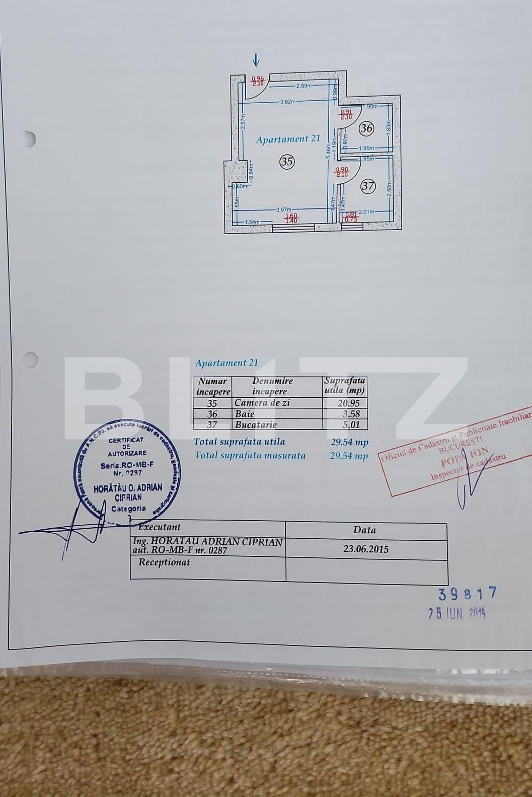 Garsoniera 30 mp, etaj intermediar, centrala proprie, Dristor