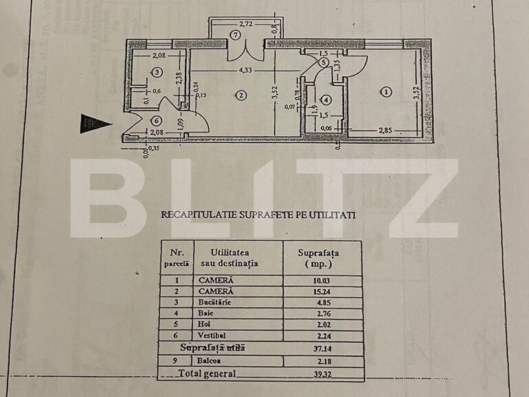 Apartament de vânzare 2 camere Ultracentral - 101351AV | BLITZ București | Poza1