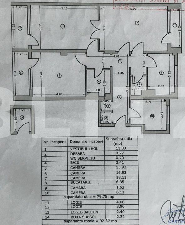 Apartament de 80 MP 4 camere Piata Mihail Kogalniceanu