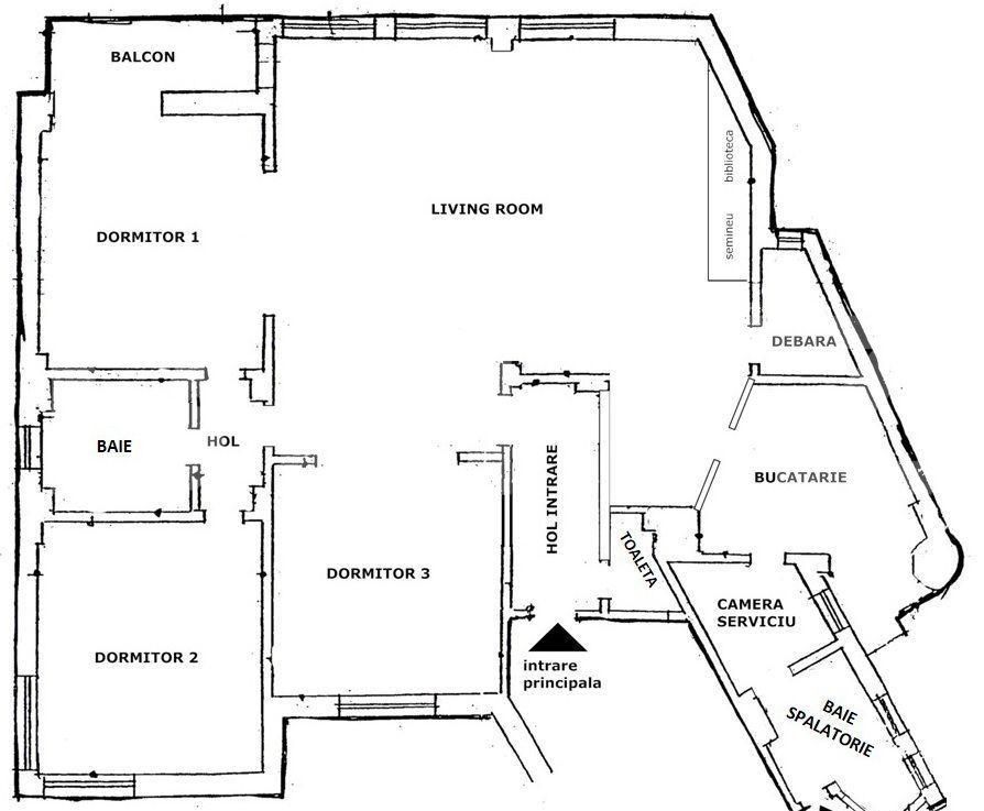 Apartament de 4 camere 160MP Parter Zona Armeneasca