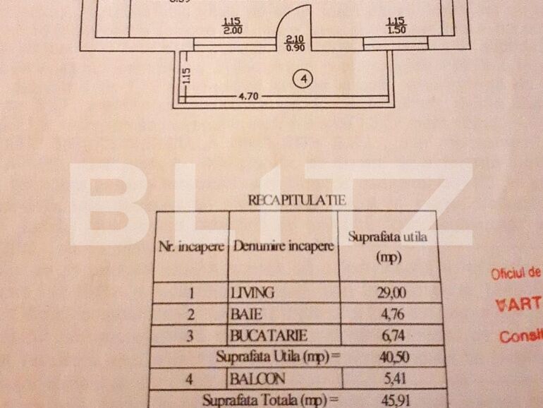 Garsonieră de vânzare Voluntari - 101392AV | BLITZ București | Poza1