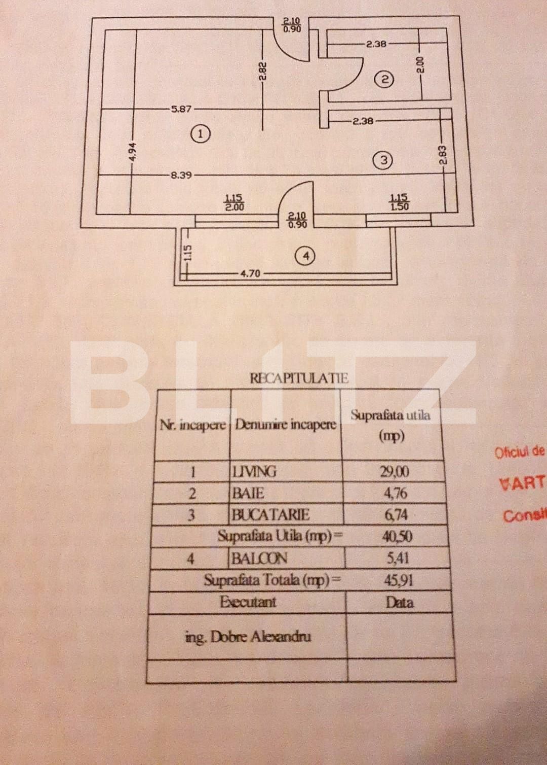 Garsonieră de vânzare Voluntari - 101392AV | BLITZ București | Poza1