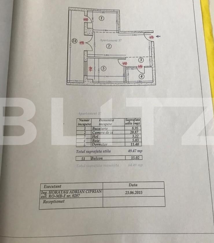 Apartament de 2 camere, 50 mp, etaj intermediar, Dristor