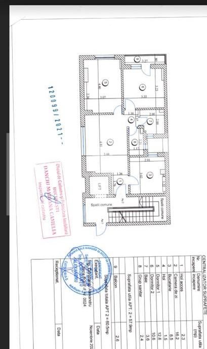 Apartament de 3 camere, 58 mp, etaj intermediar, Mihai Bravu
