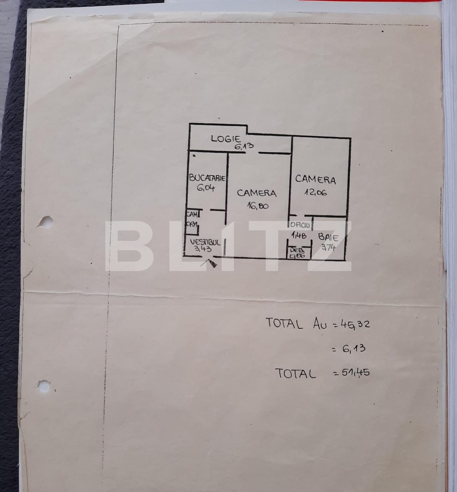 Apartament de 2 camere, 45mp, etaj intermediar, Dristor