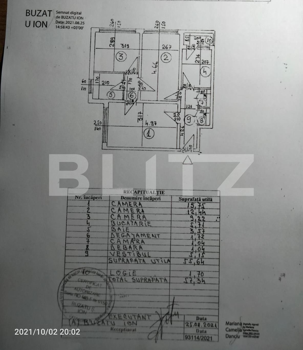 Apartament 3 camere, 58 mp, Parc Floreasca