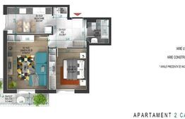 Apartament cu 2 camere, decomandat, sc 72.16 mp, zona Titan-Ozana	
