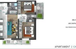 Apartament cu 3 camere, decomandat, 88.30 mp, zona Titan-Ozana