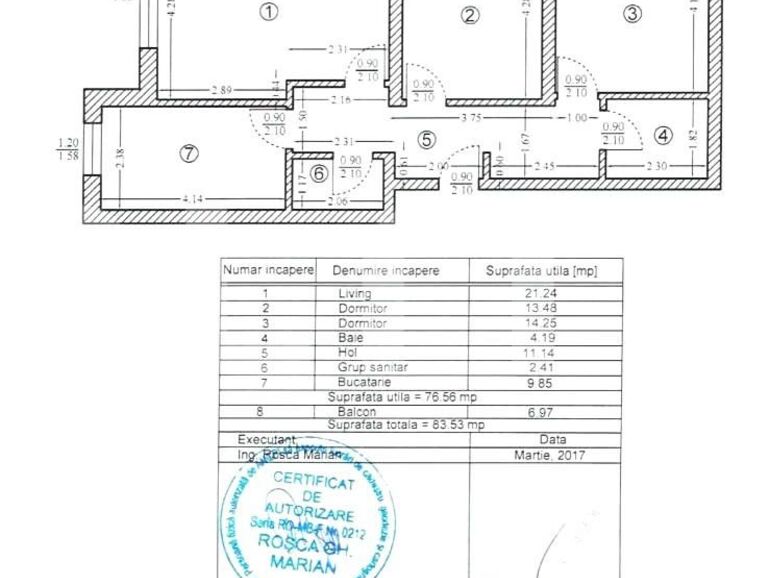 Apartament 3 camere, Voluntari | Poza1