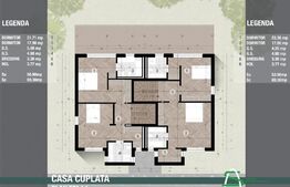 Duplex de 5 camere, 167 mp, zona Tunari
