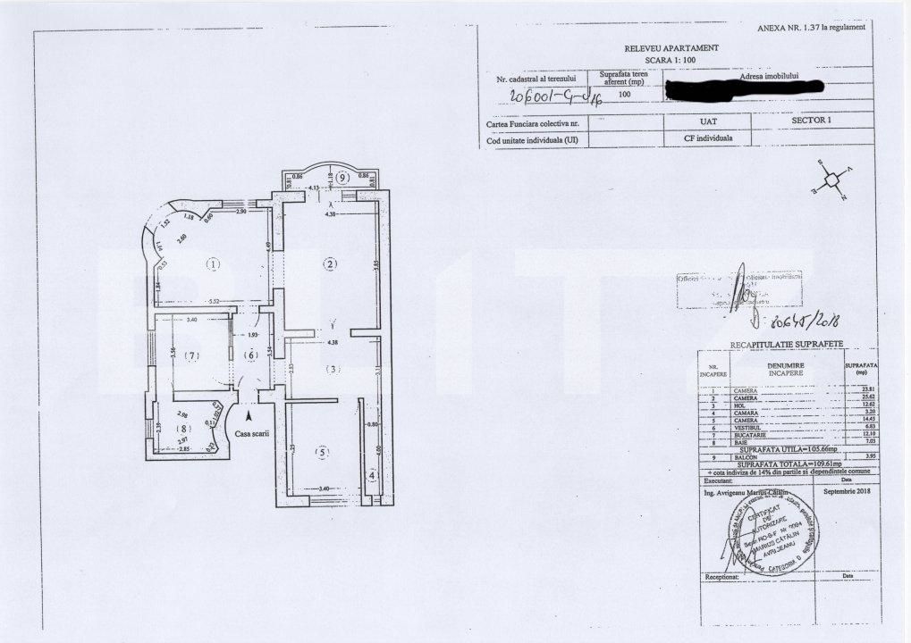 Apartament de vânzare 3 camere Ultracentral - 104693AV | BLITZ București | Poza1