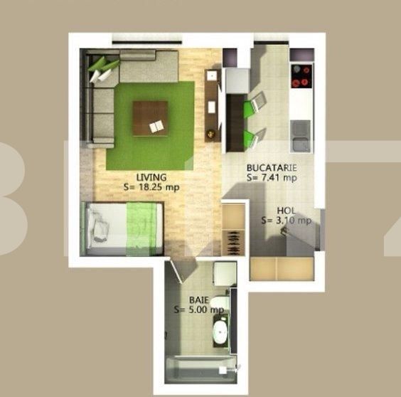 Garsonieră de vânzare Pipera - 104852AV | BLITZ București | Poza1