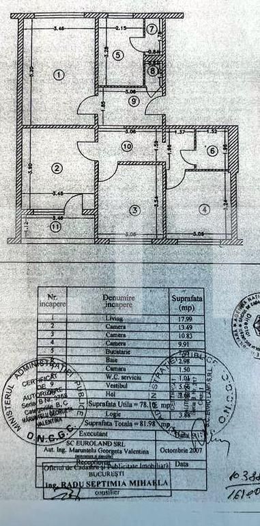Apartament cu 4 camere, 81.90 mp, zona Titan-Trapezului