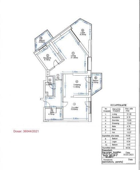 Apartament de 3 camere, 93 Mp, in zona Herastrau