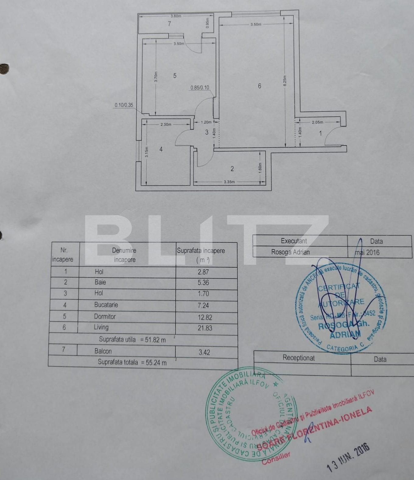Apartament 2 camere, decomandat, 52 mp, Fundeni