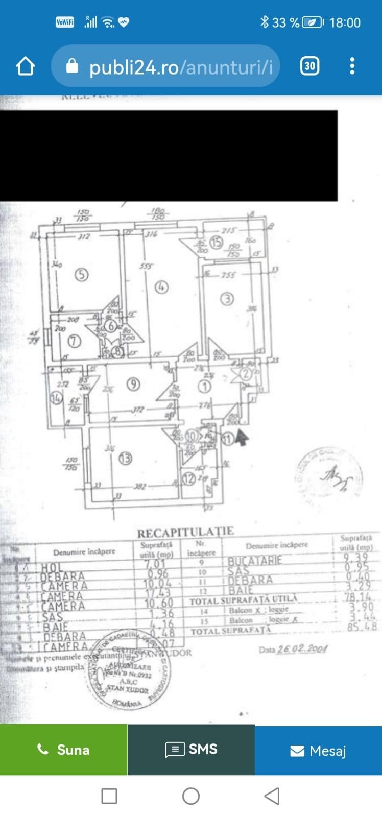 Apartament 4 camere semidecomandat, zona Titan 