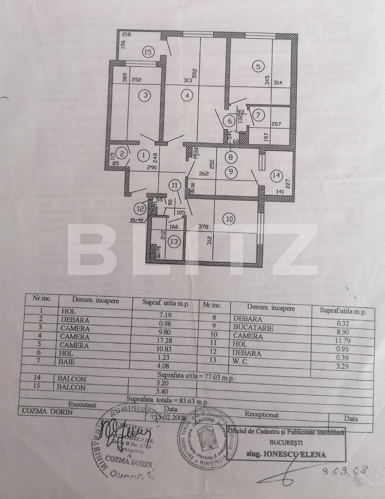 Apartament de 4 camere, 77 mp, Dristor