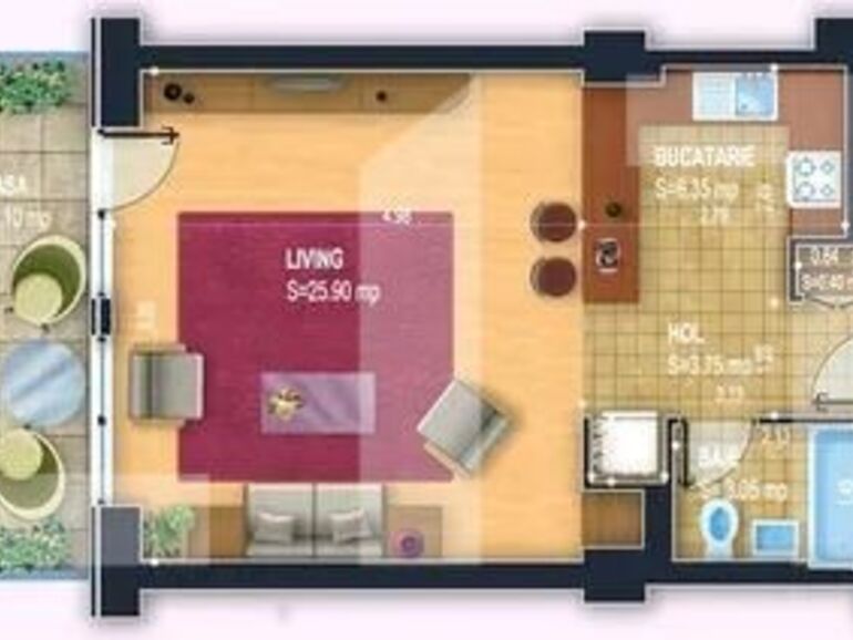 Garsonieră de vânzare Dristor - 108215AV | BLITZ București | Poza1