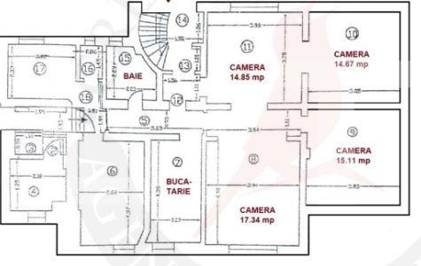 Apartament 4 camere, 100mp, pretabil pentru birouri, zona Domenii