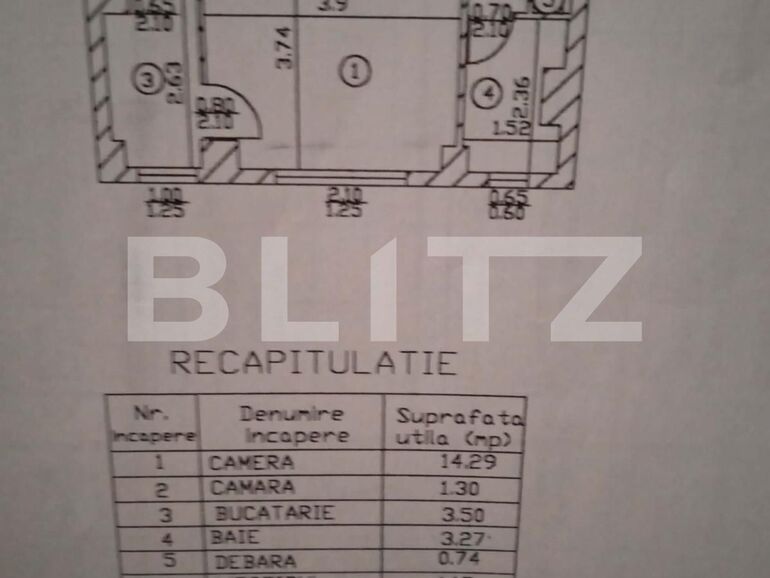 Garsonieră de vânzare Tineretului - 109267AV | BLITZ București | Poza1