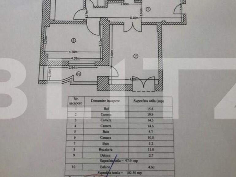 Apartament de vânzare 4 camere Ultracentral - 109755AV | BLITZ București | Poza1