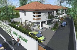 Ansamblu case P+1E Tunari, 2023 an constructie, 4 camere, 300mp teren, casa 120mp