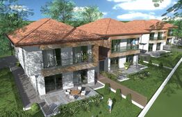 Ansamblu case P+1E Tunari, 2023 an constructie, 4 camere, 300mp teren, casa 120mp