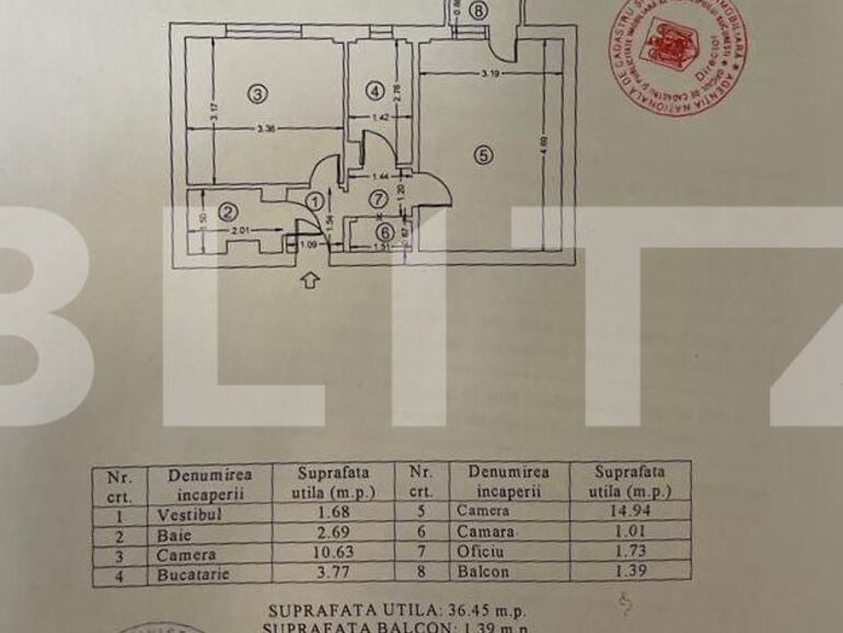 Apartament de vânzare 2 camere Ultracentral - 110250AV | BLITZ București | Poza1